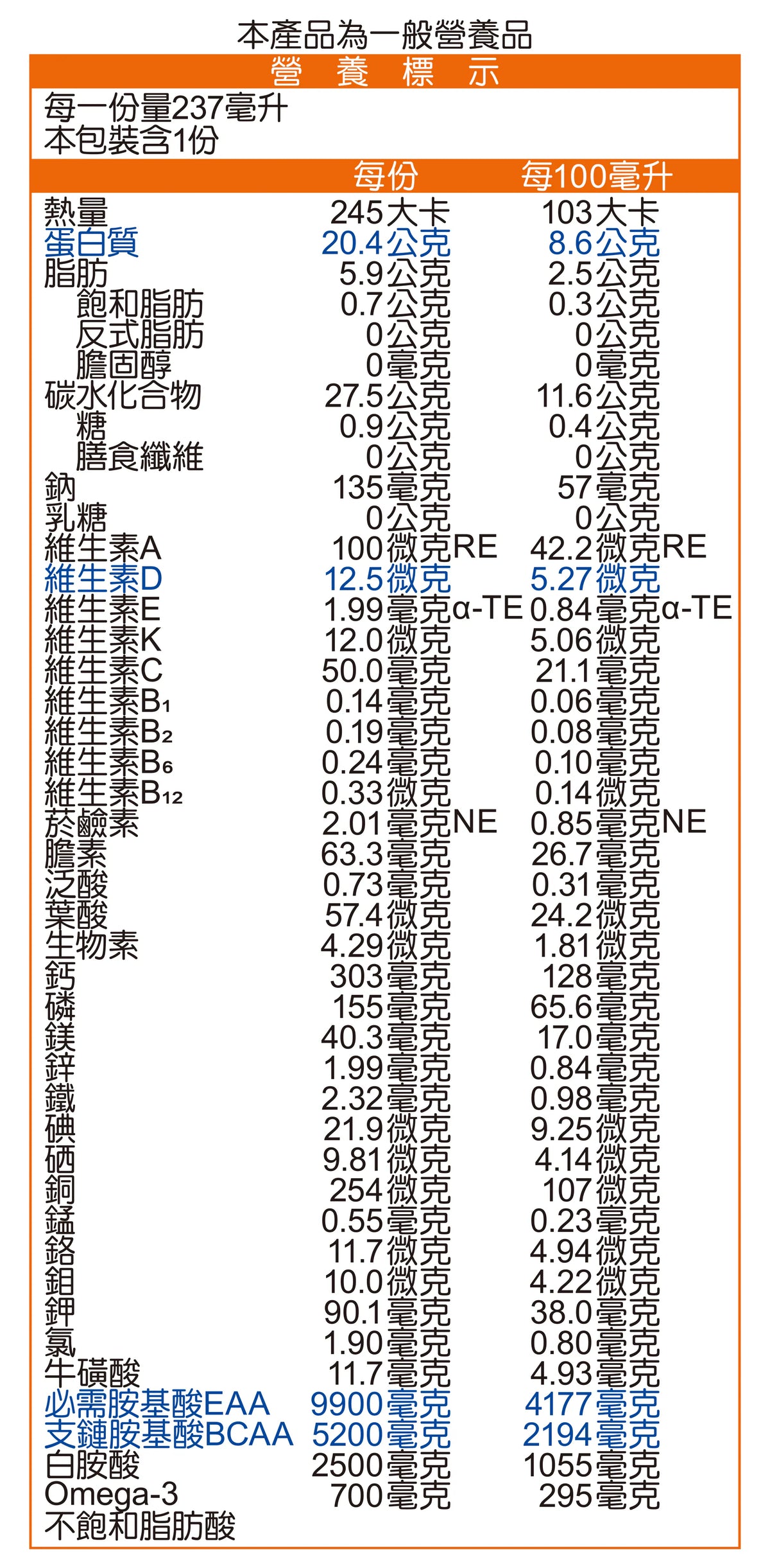 【補體素】優蛋白EX(原味) 237mlx24罐 補體素優蛋白 無乳糖 無膽固醇 低鈉 奶素可 商品介紹圖 6