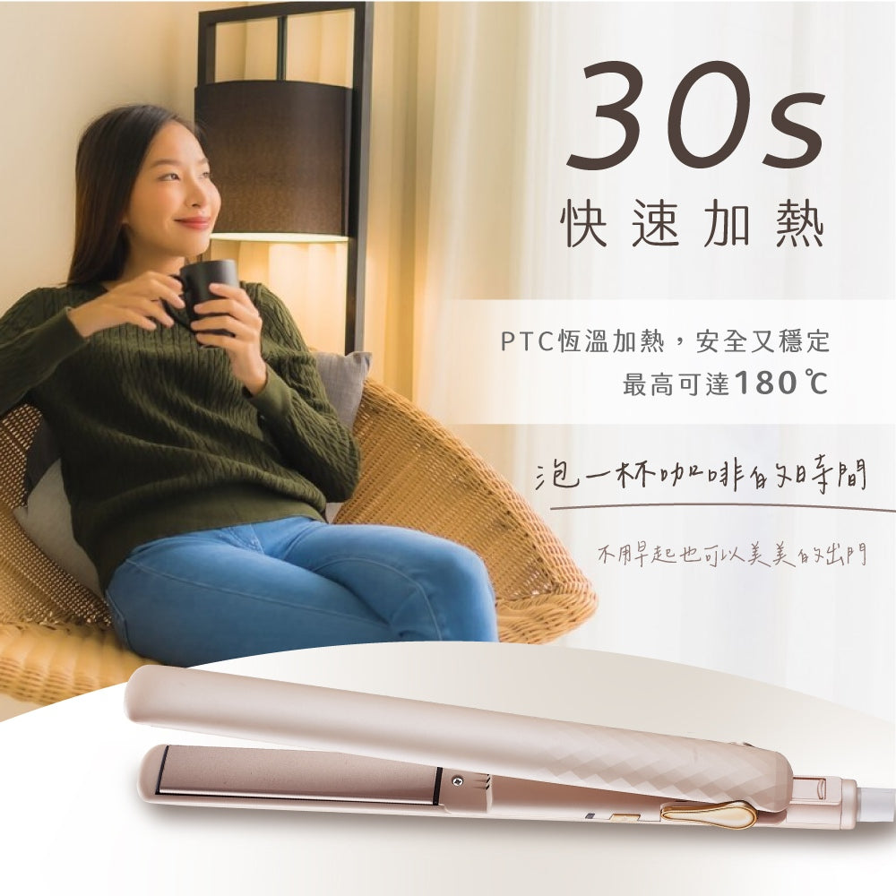 【KINYO】寬電壓平板夾窄款 KHS-3104 30秒速熱 PTC恆溫180℃ 陶瓷塗層 KINYO平板夾 商品介紹圖 4