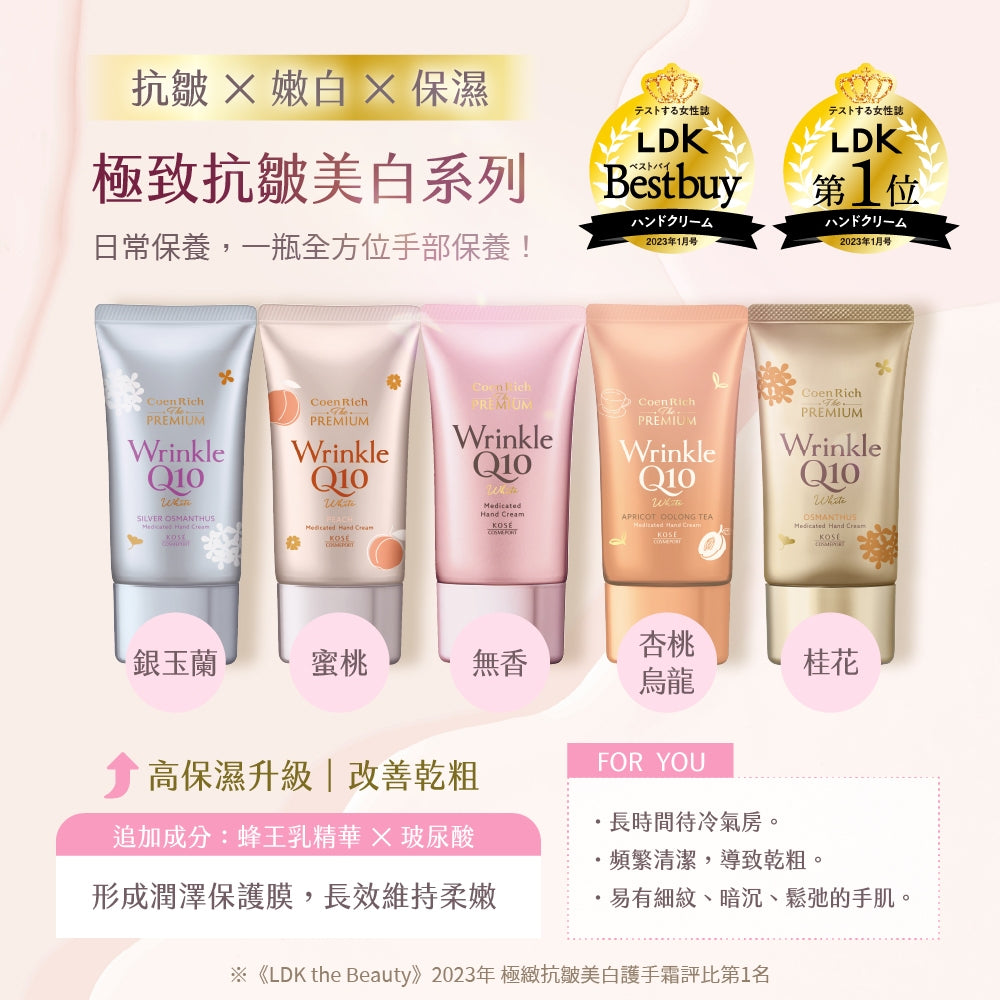 【KOSE】Q10活齡極緻護手霜 60g 抗UV 保濕因子 菸鹼醯胺 保濕鎖水 清爽不黏膩 手部保養 商品介紹圖 9