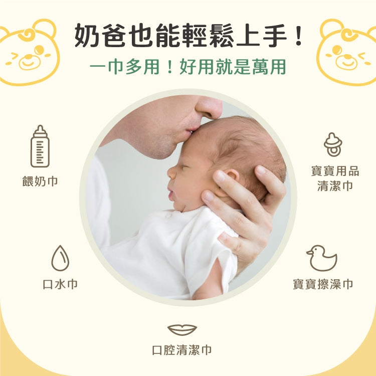 【妙妙熊】平紋棉柔巾 家用盒裝/抽取式/隨身包 三種款式 觸感輕柔 不掉棉絮 透氣佳 乾濕兩用 嬰幼兒潔膚巾 商品介紹圖 5