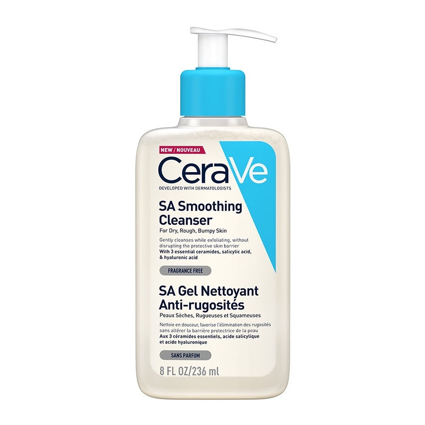 【CeraVe】適樂膚 水楊酸煥膚淨嫩潔膚露 (改善乾燥粗糙顆粒) 473ml/236ml 泡沫質地