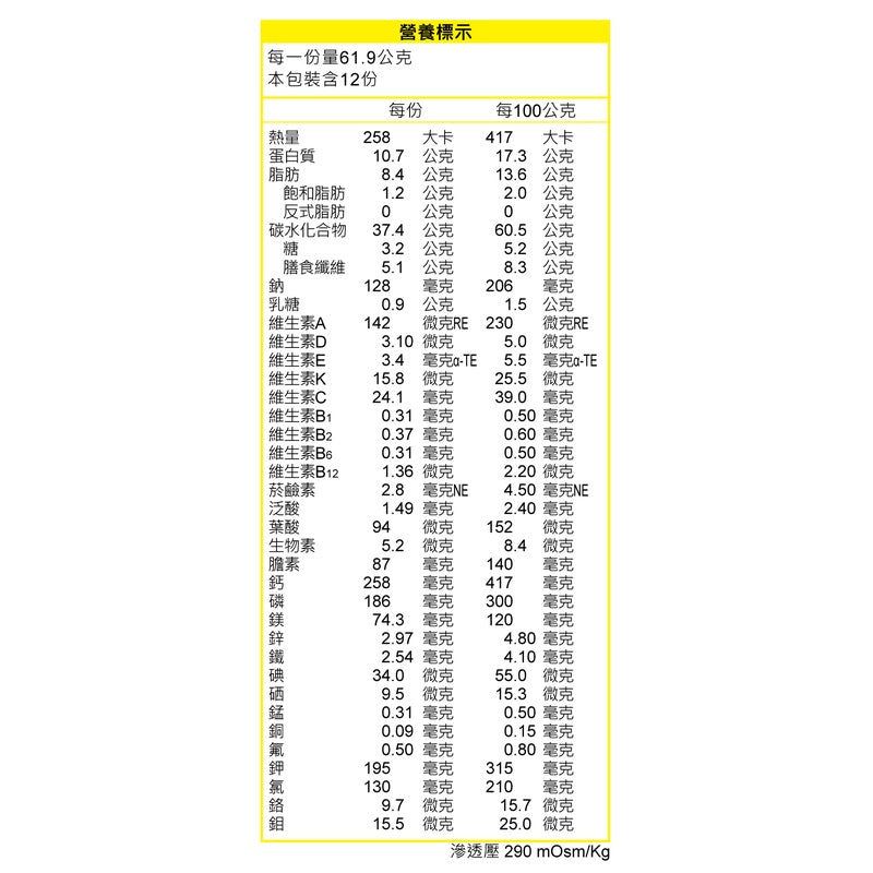 【益富】益力康 高纖 750g/罐 奶素可食 100%濃縮乳清蛋白 未添加動物性油脂 增強營養吸收