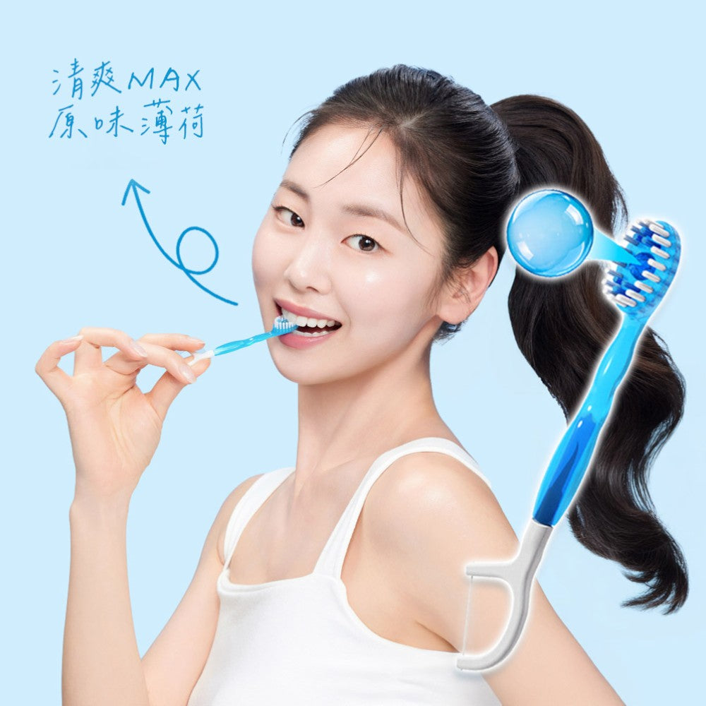 【韓國Quick Clean】5合1清新膠囊迷你潔牙刷 10入/盒 免水免牙膏 五合一強效清潔 露營旅行適用 商品介紹圖 4