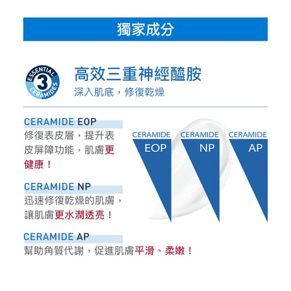 【CeraVe】適樂膚 全效極潤修護精華水 200ml/瓶 安敏舒緩 高效三重神經醯胺