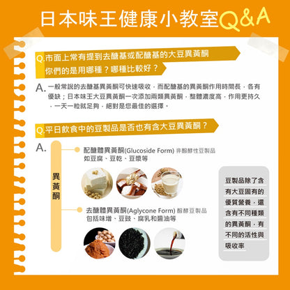 【日本味王】大豆異黃酮膠囊 30粒/盒 添加蓮花 山藥 白高顆 補充女性魅力 東阪AJIOU