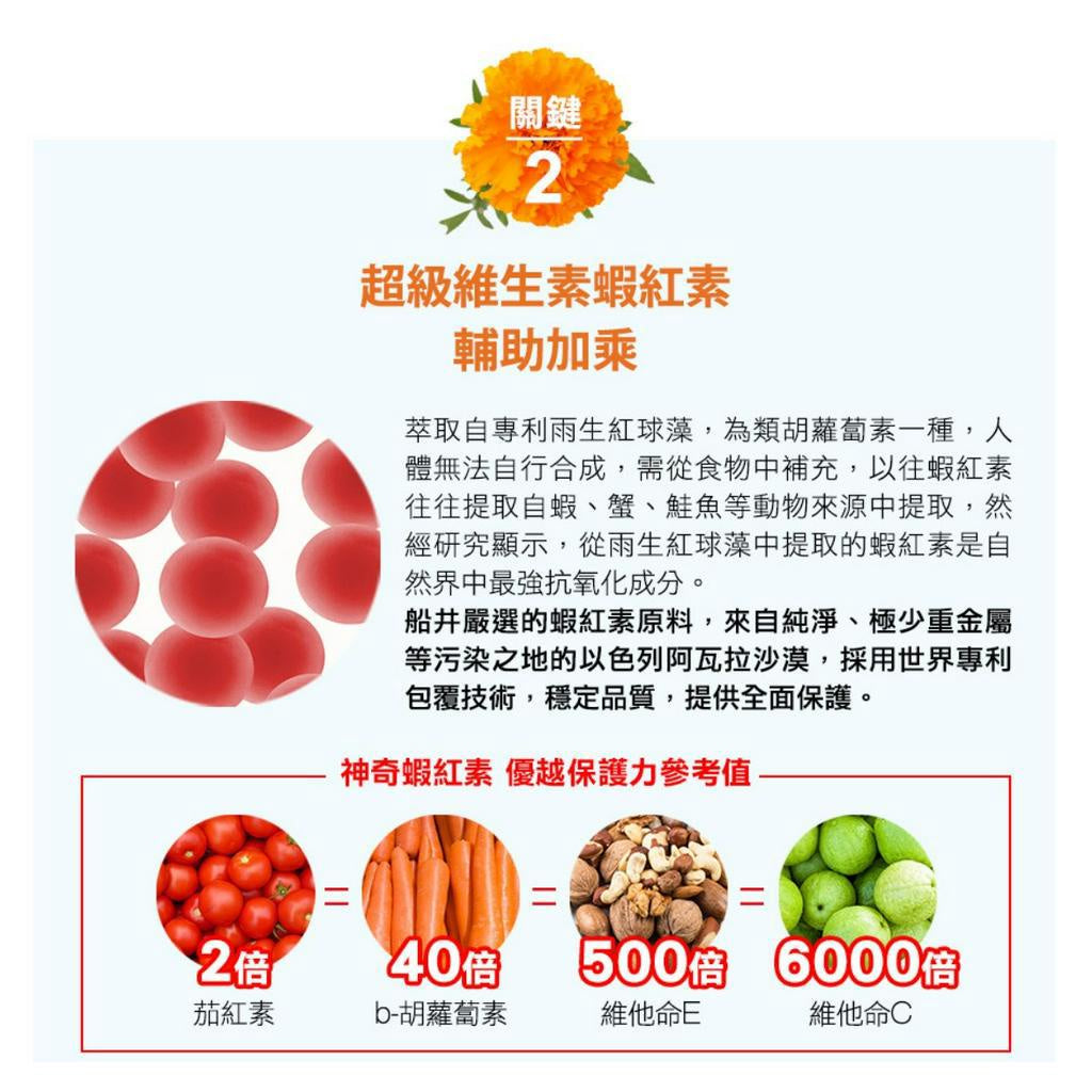 【船井生醫】葉黃素(3C藍光專利)膠囊 30粒/盒 全素可食 四大專利 4重防護 水潤舒適