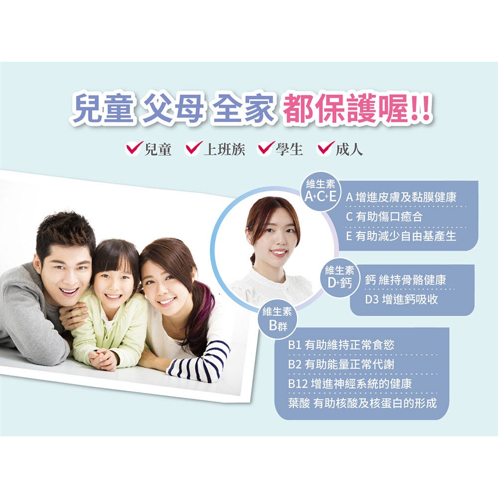 【小兒利撒爾】樂膚LOVE咀嚼錠 60錠/盒 藍莓口味 日本專利神經醯胺 兒童營養補充品