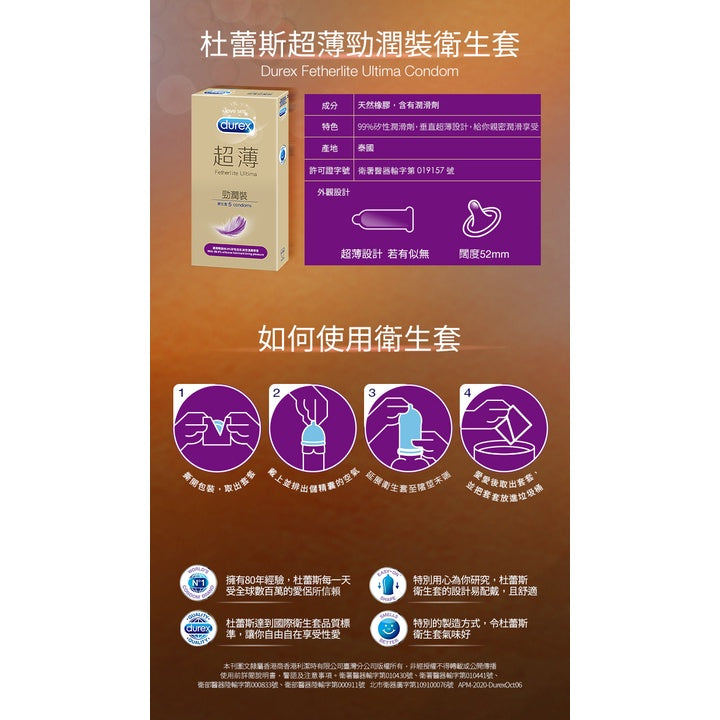 【Durex】杜蕾斯保險套 Durex保險套 杜蕾斯衛生套 杜雷斯保險套 持久衛生套 超薄裝 飆風碼 更薄型