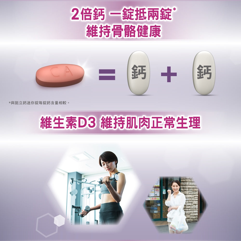 【挺立】鈣強力錠 100+28錠/100錠/60錠/28錠 全球第一鈣片品牌 添加維生素D 挺立鈣