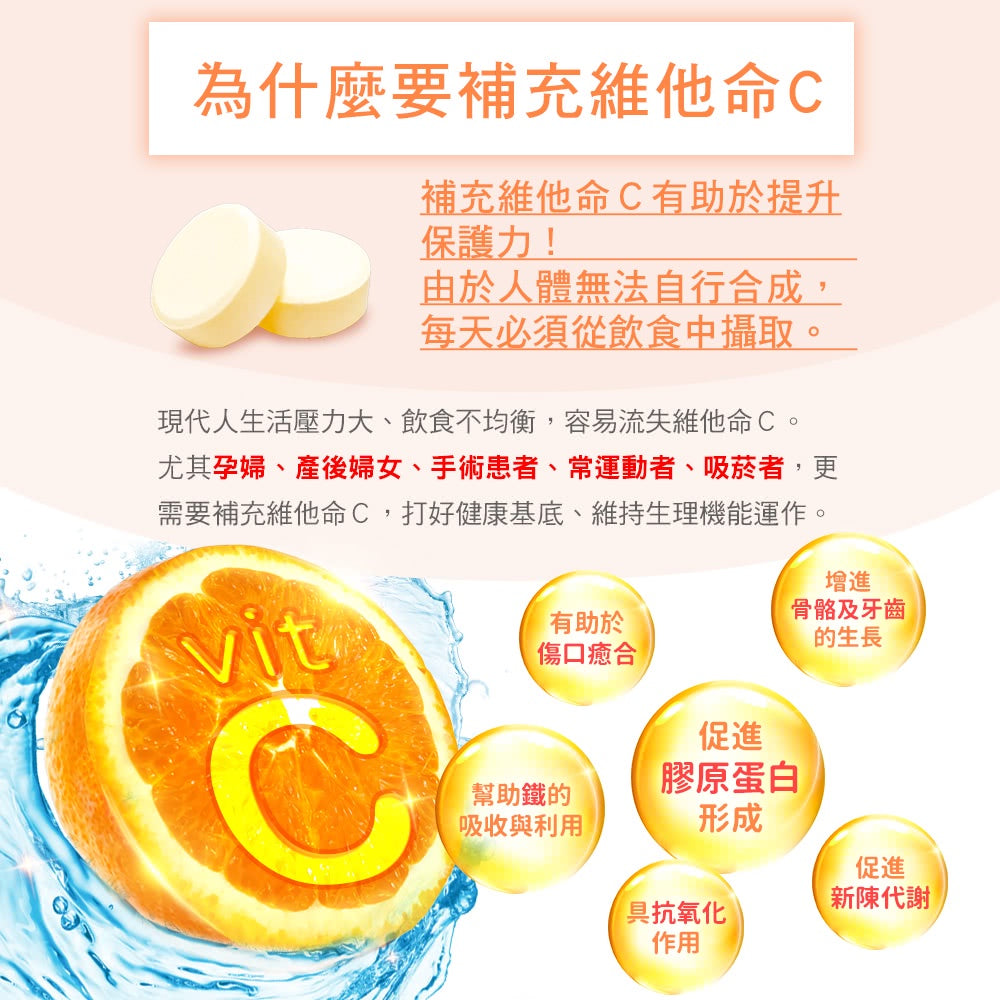 【日本味王】維他命C口含錠 60粒/盒 C1000mg 東阪AJIOU