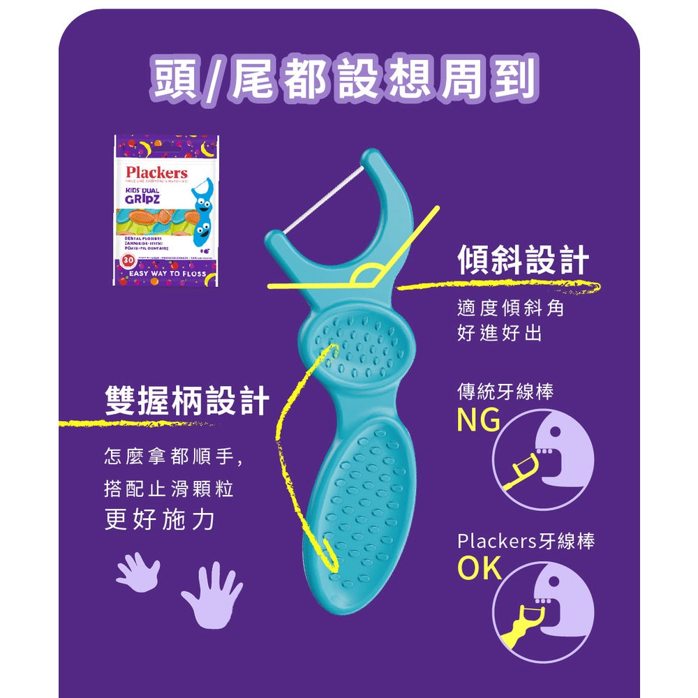 【派樂絲Plackers】牙線棒系列 多款可選 美國第一品牌 兒童牙線棒 含氟牙線棒 派樂絲牙線棒