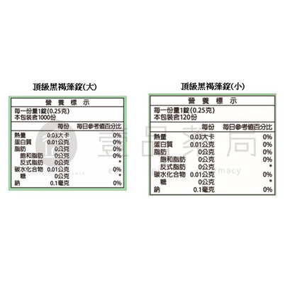 【橙心國際】頂級黑褐藻錠 買1000錠送120錠 買大送小優惠 超划算 原廠授權公司貨