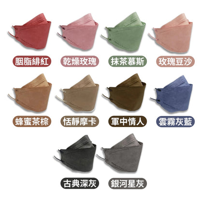 【勁赫】醫療級KF94立體口罩 10片/盒 單片獨立包裝 MIT台灣製 MD雙鋼印 醫用魚型口罩 韓版口罩