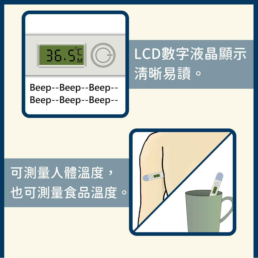 【美國BRIGERT】電子體溫計 硬式/軟式 腋溫計 舌下溫度計 電子測溫計 LCD數字顯示 快速準確