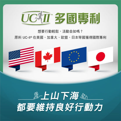 【挺立】關鍵雙效錠 42錠/盒 挺立關鍵雙效錠 UC-II 突破性雙效配方 靈活行動力