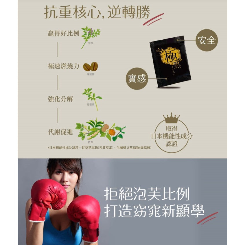 【IKOR醫珂】極黑逆綠咖啡豆 15包/盒 日本製 機能窈窕雙認證成分 兒茶素+9大漢方植萃