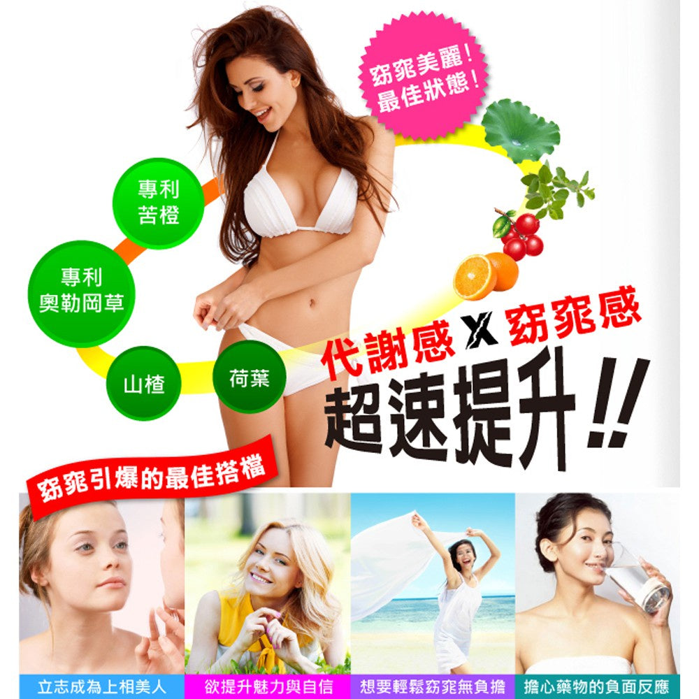 【日本味王】窈窕元素膠囊 90粒/盒 日本專利奧勒岡草 增加飽足感 東阪AJIOU