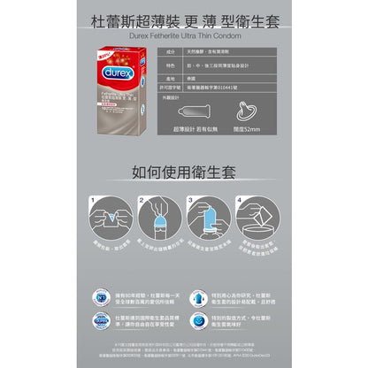 【Durex】杜蕾斯保險套 Durex保險套 杜蕾斯衛生套 杜雷斯保險套 持久衛生套 超薄裝 飆風碼 更薄型