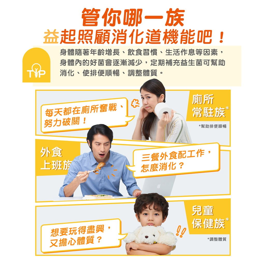 【善存】三效順暢益生菌 60錠/盒 助消化 好順暢 7種益生菌 鳳梨酵素 改變細菌叢生態調整體質