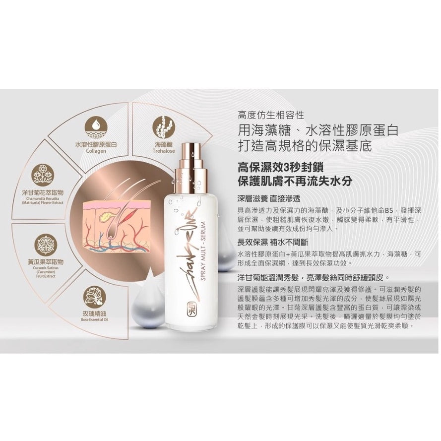 【泉植玩美】玩美植萃噴霧精華 100mL/瓶 舒敏 定妝 控油 保濕 敏感肌首選 控油持妝 天然植萃成份