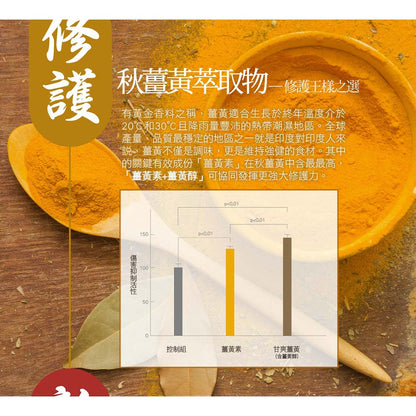 【IKOR醫珂】和漢 甘爽薑黃肝精錠 30包/盒 日本製 秋薑黃萃取 調節代謝力 添加大和黑蜆精
