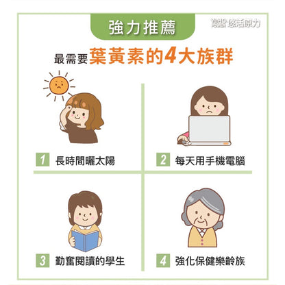 【悠活原力】悠活葉黃素+蝦紅素植物膠囊 (全素款) 30粒/瓶 金盞花萃取 營養補給 晶亮守護 超臨界萃取