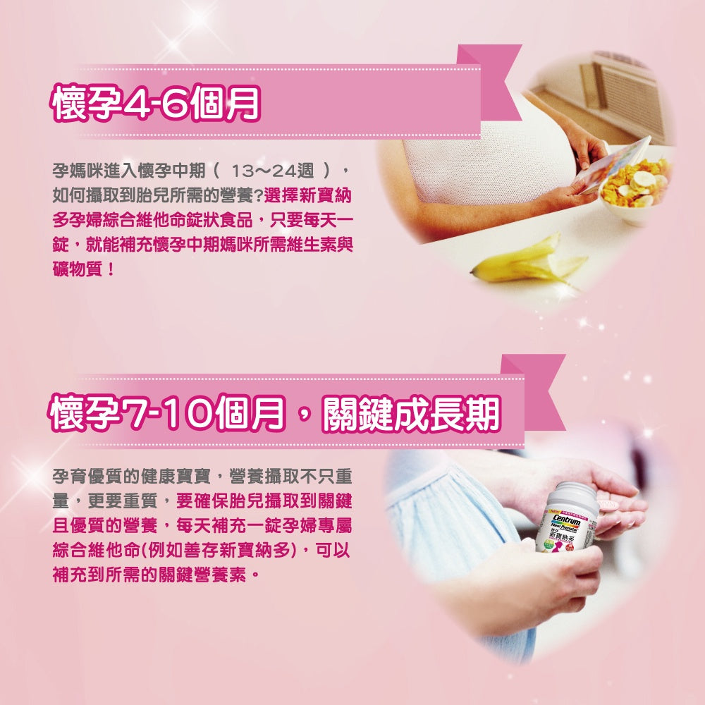 【善存】新寶納多孕婦綜合維他命錠狀食品 100錠/盒 懷孕天天吃 哺乳繼續吃補 一人吃兩人補 母奶營養不中斷