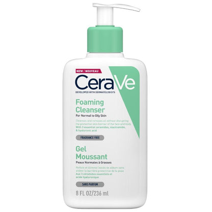 【CeraVe】適樂膚 溫和泡沫潔膚露 (臉部身體適用) 236ml/473ml 泡沫質地 沐浴乳 沐浴露