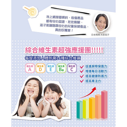 【小兒利撒爾】樂膚LOVE咀嚼錠 60錠/盒 藍莓口味 日本專利神經醯胺 兒童營養補充品