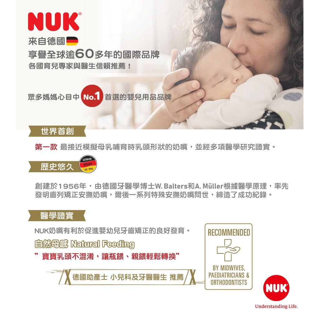 【德國NUK】二合一溫度計 體溫計 耳溫槍 一機多用 精準測溫 小巧輕便攜帶方便 發燒警示