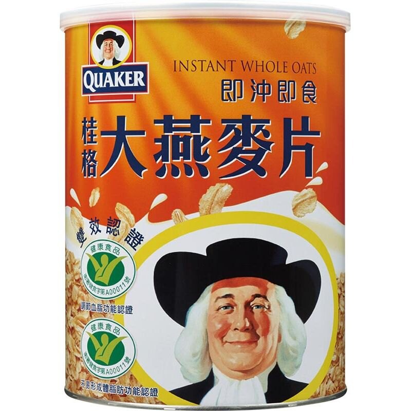 【桂格】即沖即食大燕麥片 1100g/罐 獲得國家健康雙認證 無添加糖 有助於降低血中總膽固醇 健康食品