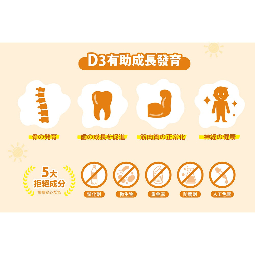 【小兒利撒爾】維生素D3滴液 15ml/瓶 液體維生素 維他命D3 兒童補鈣 小兒利撒爾D3