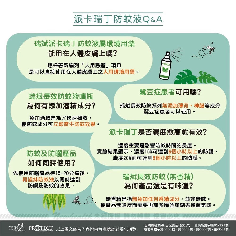 【Skin Technology】派卡瑞丁 長效防蚊液 多款可選 6-12H長效防蚊 紐西蘭 滾珠瓶/噴霧 花香/無香