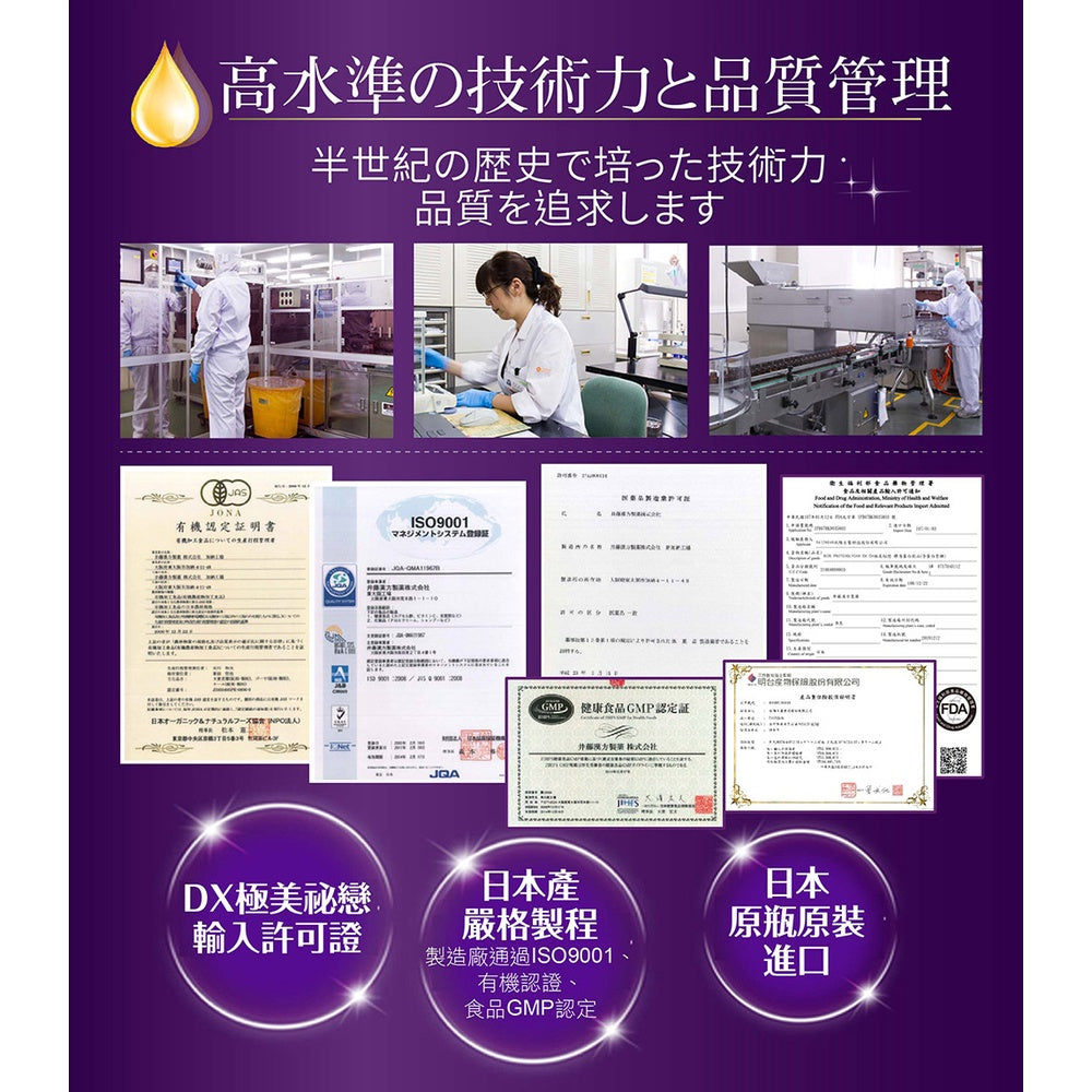 【IKOR醫珂】DX極美秘戀膠原蛋白飲 50mlx6瓶裝 日本製 蛋白聚醣 水潤飽實 透亮光彩 膠原蛋白胜肽