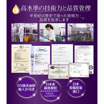 【IKOR醫珂】DX極美秘戀膠原蛋白飲 50mlx6瓶裝 日本製 蛋白聚醣 水潤飽實 透亮光彩 膠原蛋白胜肽