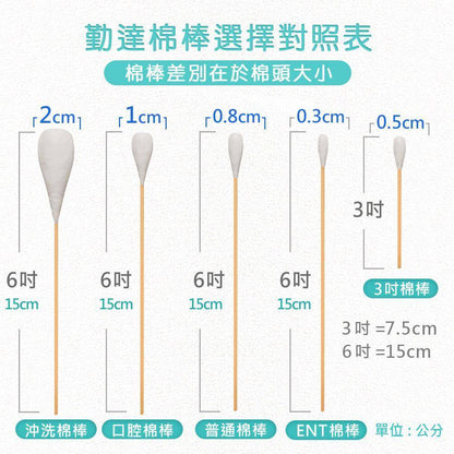 【勤達】滅菌棉棒系列 沖洗棉棒/口腔棉棒/普通棉棒/ENT棉棒/3吋棉棒 傷口清洗 上藥護理棉棒 棉花棒
