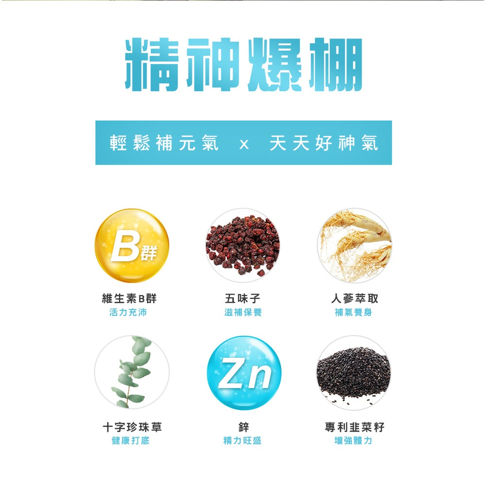 【日本味王】男用維生素B群 加強錠 60粒/盒 8種B群 迷你錠好吞食 添加五味子 東阪AJIOU