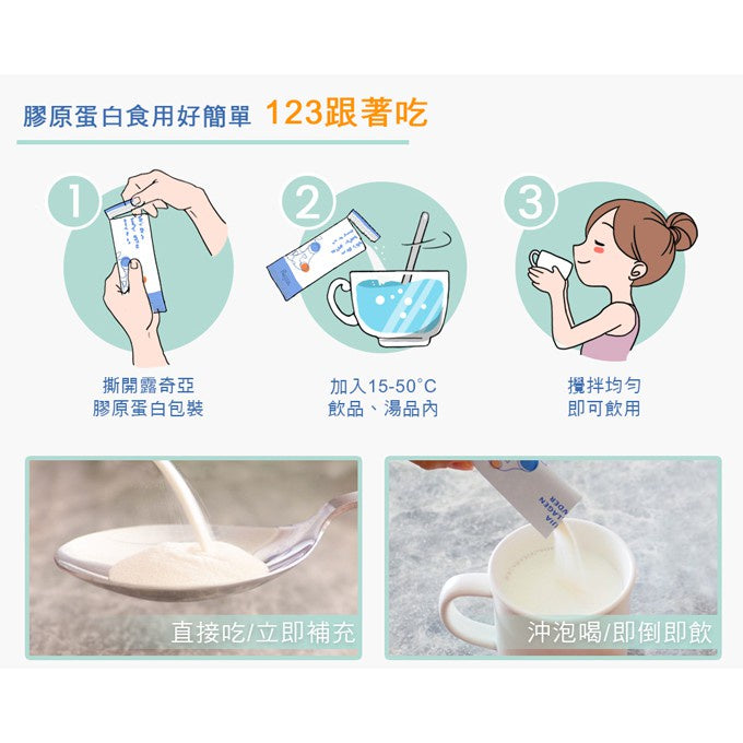 【Ruijia露奇亞】優質純淨膠原蛋白 30包/盒 補充包 百分百純天然 小分子好吸收 無人工添加物