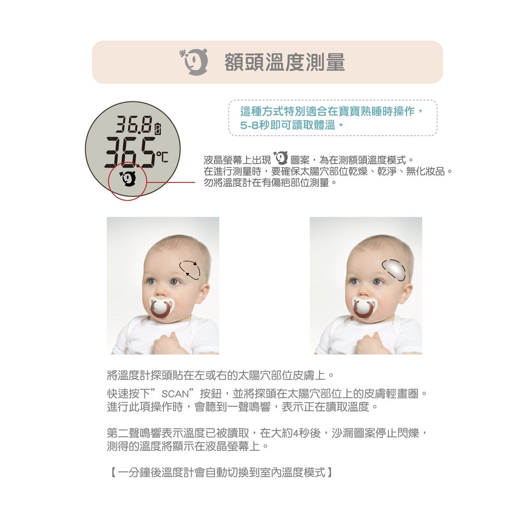【德國NUK】二合一溫度計 體溫計 耳溫槍 一機多用 精準測溫 小巧輕便攜帶方便 發燒警示