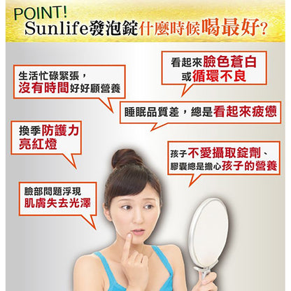 【森萊富SUNLIFE】維他命發泡錠 24錠(增量版) 維他命C1000/鎂+B6/維他命B群/鐵+C