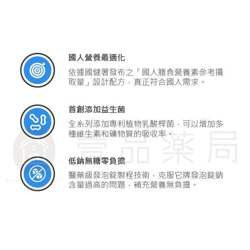 【優良生醫】身可補發泡錠 20錠/支 添加TWK10專利益生菌 病後補養 優良發泡錠