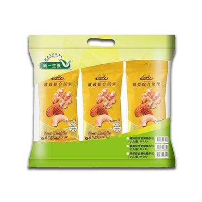 【統一生機】綜合堅果隨手包(六入組) 原味堅果/薑黃堅果/煥采果乾 三種規格 養身零嘴 隨時補充