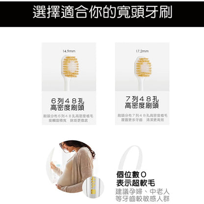 【日本EBiSU】48孔7列優質倍護牙刷(加寬按摩型) 單支裝 雙重軟硬植毛 寬頭牙刷 EBISU牙刷
