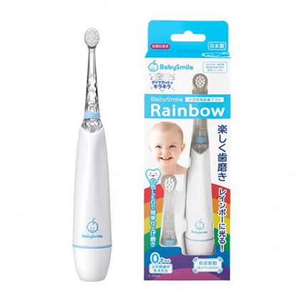 【BabySmile】炫彩變色兒童電動牙刷 日本製 0歲以上適用 七彩電動牙刷 超柔軟刷毛 不傷乳齒