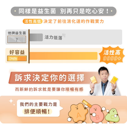 【好容益】高機能益生菌 30包/盒 新鮮有感 調節消化道機能 好容益益生菌 微笑藥師監製 專利CBT包埋技術