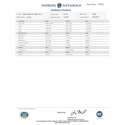 【Nordic Naturals北歐天然】貝比D液體維生素D3滴劑(附滴管) 非活性 嬰幼兒/全年齡/孕婦適用【壹品藥局