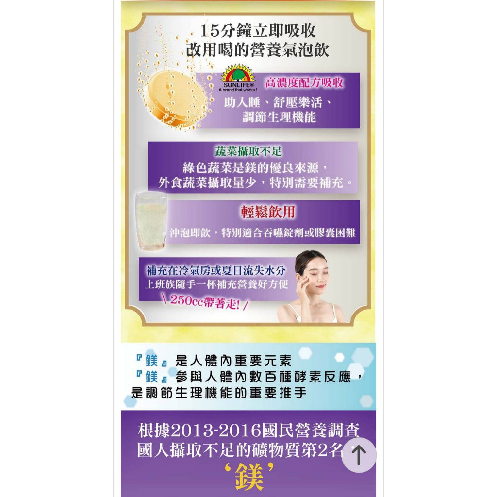【森萊富SUNLIFE】維他命發泡錠 24錠(增量版) 維他命C1000/鎂+B6/維他命B群/鐵+C