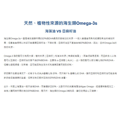 【Nordic Naturals北歐天然】北歐精靈-海藻油加強膠囊(素) 60粒/盒 美國素食協會官方認證