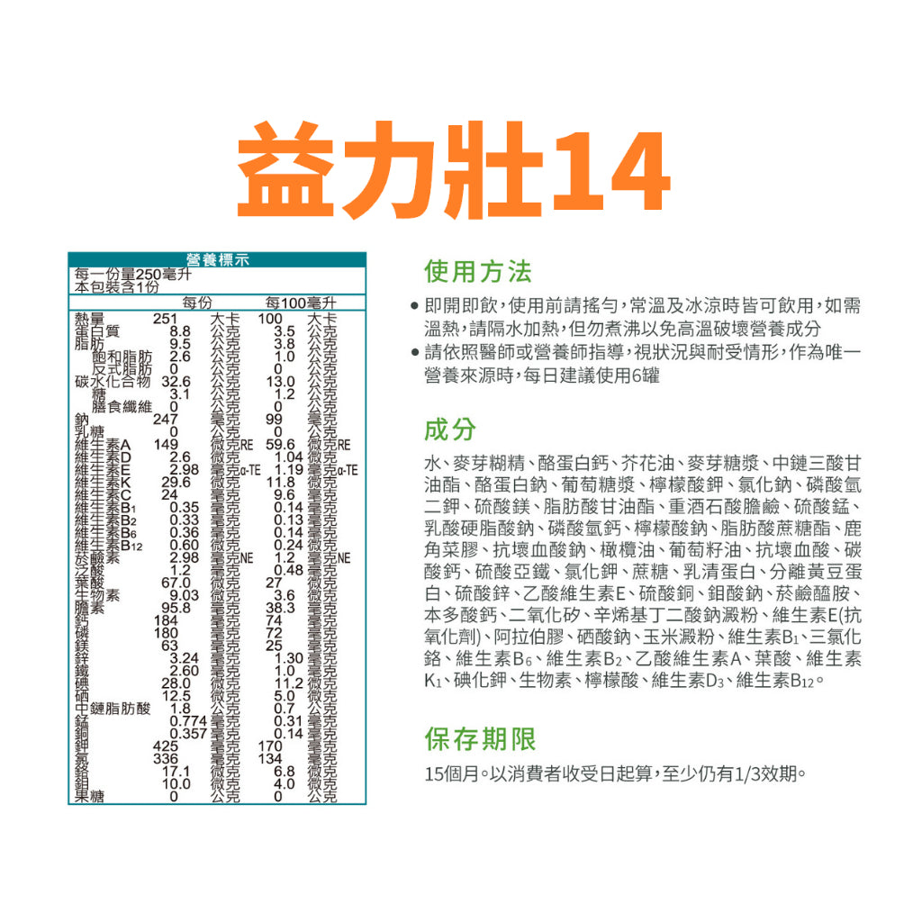 【益富】益力壯系列 箱購賣場(送贈罐) 營養均衡配方 給力美力均力 14優纖16 17 20 糖尿病 腫瘤【壹品藥局】