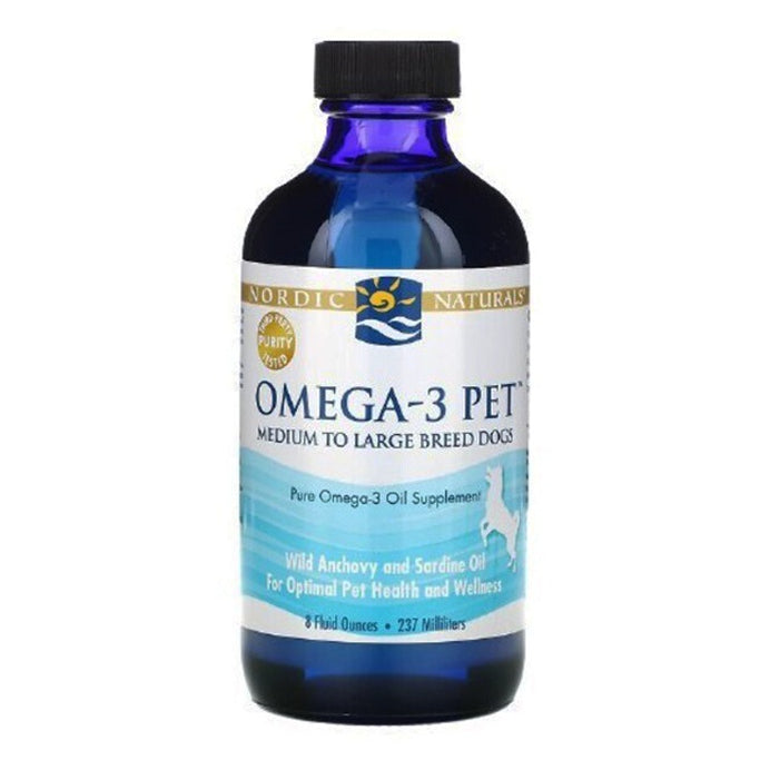 【Nordic Naturals北歐天然】寵物魚油(中型至大型犬適用) 237ml 附滴管+藥杯 原廠公司貨
